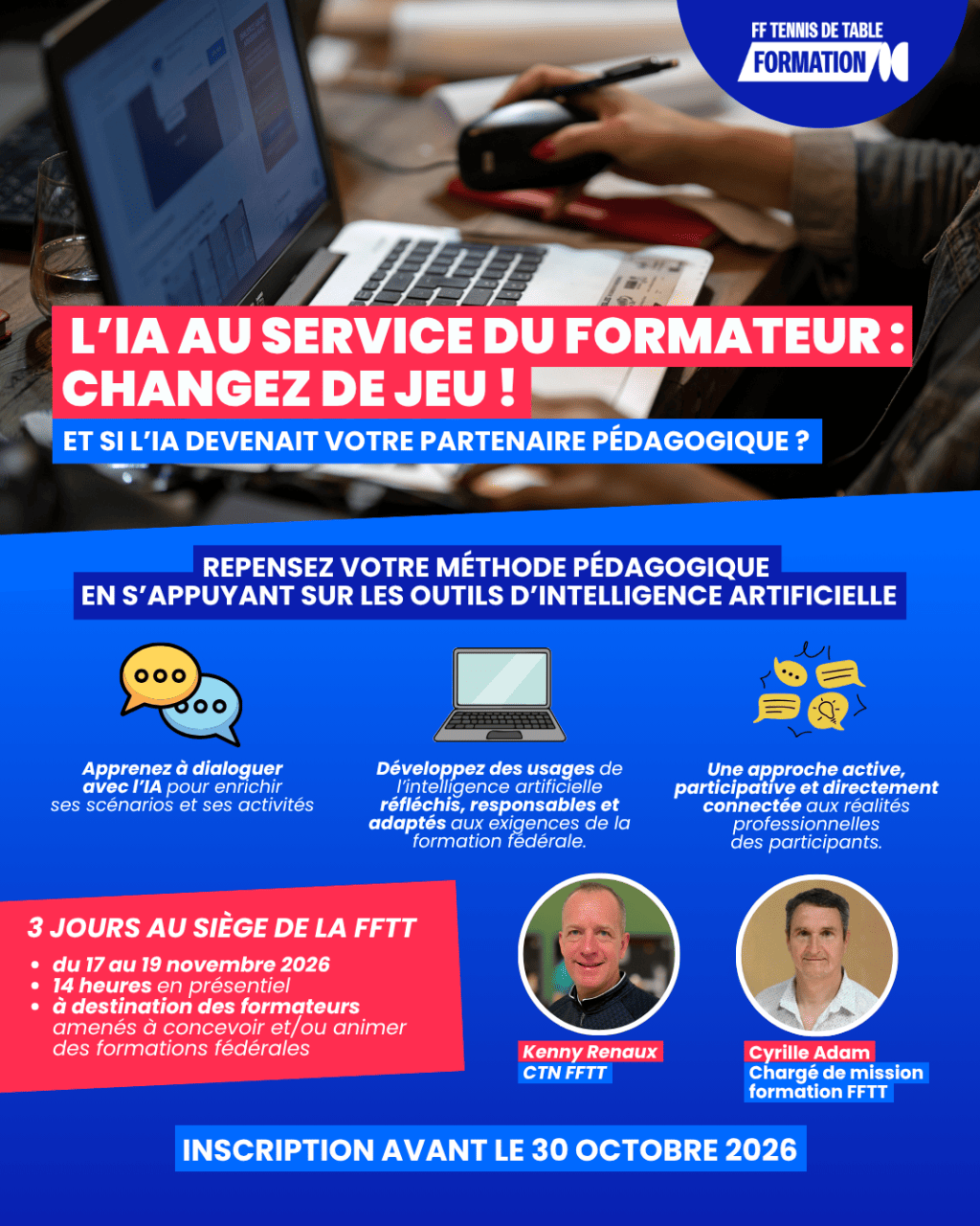 Bannière visuelle de présentation de la formation