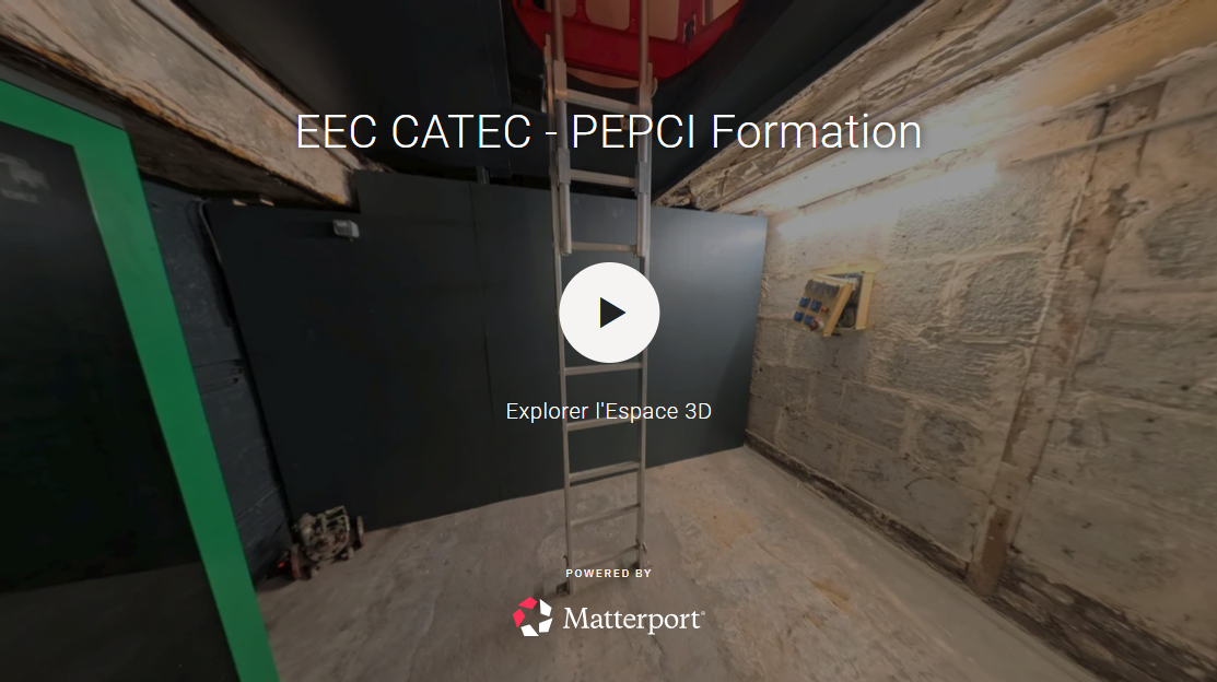 Explorez les installations comme si vous y étiez, à 360°, directement depuis votre écran. Utilisez votre souris pour vous déplacer dans notre  espace CATEC.
